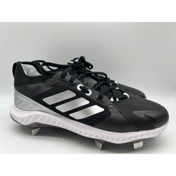adidas PureHustle Metal Softball Cleats Black EG5634 Women's Size 8.5 NWT - Picture 1 of 12